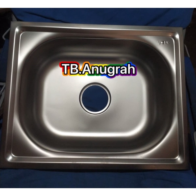 BAK CUCI PIRING STAINLESS SINK CUCI PIRING BAK CUCI PIRING 1 LUBANG FREE AFUR KITCHEN SINK WASTAFEL