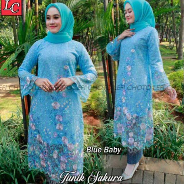 Fashion Muslim//Kebaya//Tunik Sakura Original By Lefi Choto//Pakaian Wanita Muslimah