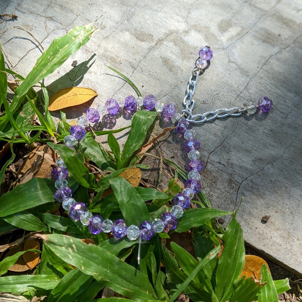 Gelang Mutiara Kristal Manik Gantung