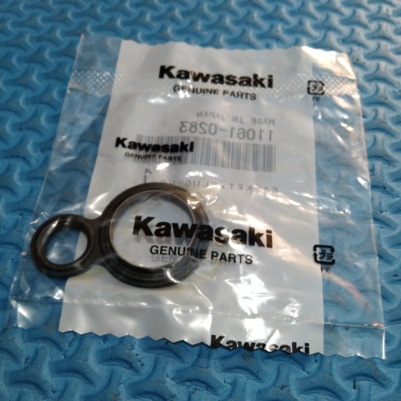 karet seal busi ninja 250 karbu 250fi injeksi original Kawasaki 11061-0283