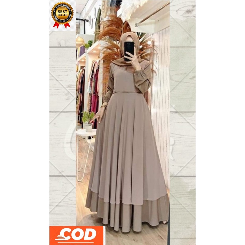 baju gamis wanita dress muslim terbaru Raissa gamis terbaru |gamis wanita terbaru 2021 kekinian rem 