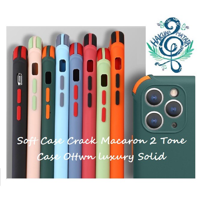 Soft Case Realme C12 / Realme C15 / Realme C17 Casing Macaron 2Tone