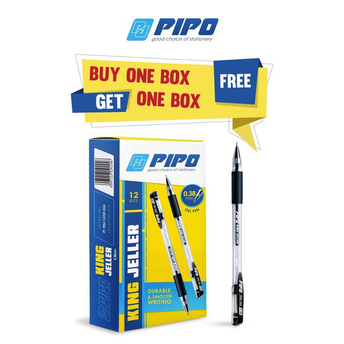 

@@SALE@@@ (Buy1 Get1) PULPEN PIPO TIPE PPG103 KINGJELLER 0.38 - HITAM