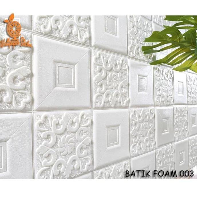 Promo Wallpaper Batik 3D Foam Wallpaper Stiker Dinding Plafon Motif Batik Diskon