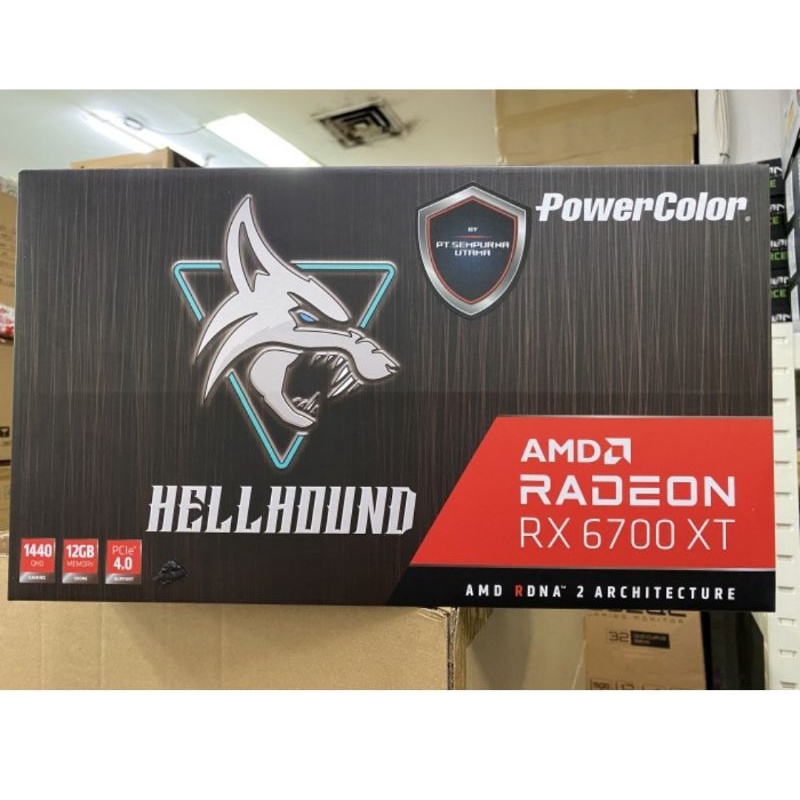 vga powercolor rx 6700xt hellhound 12gb ddr6