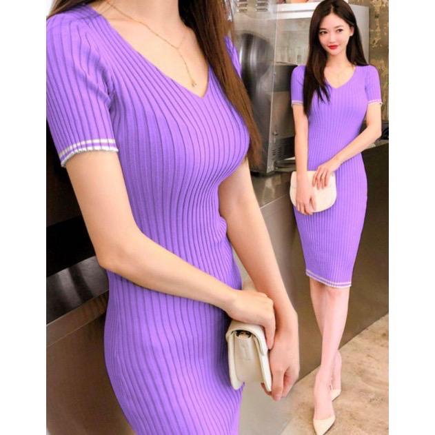 DRESS V LIST RAJUT FASHION/DRESS RAJUT FASHION/DRESS BODYCON