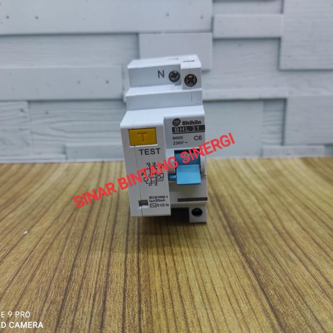 ELCB/RCCB SHIHLIN 1P+N 6A 30mA