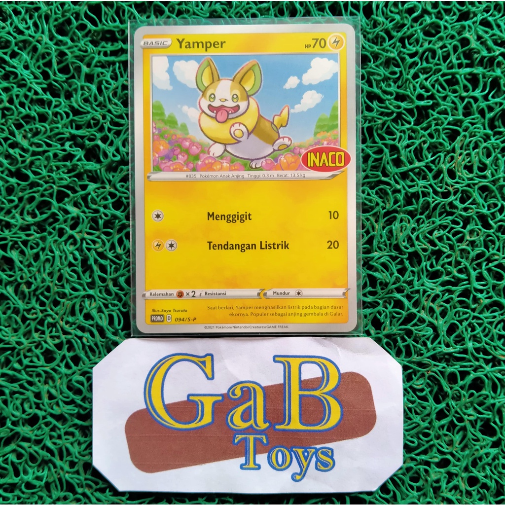 Kartu Pokemon TCG Indonesia - Promo INACO - Yamper - D 094/S-P