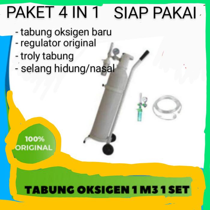 Medis | Paket Lengkap Tabung Oxygen Siap Pakai Oksigen Medis