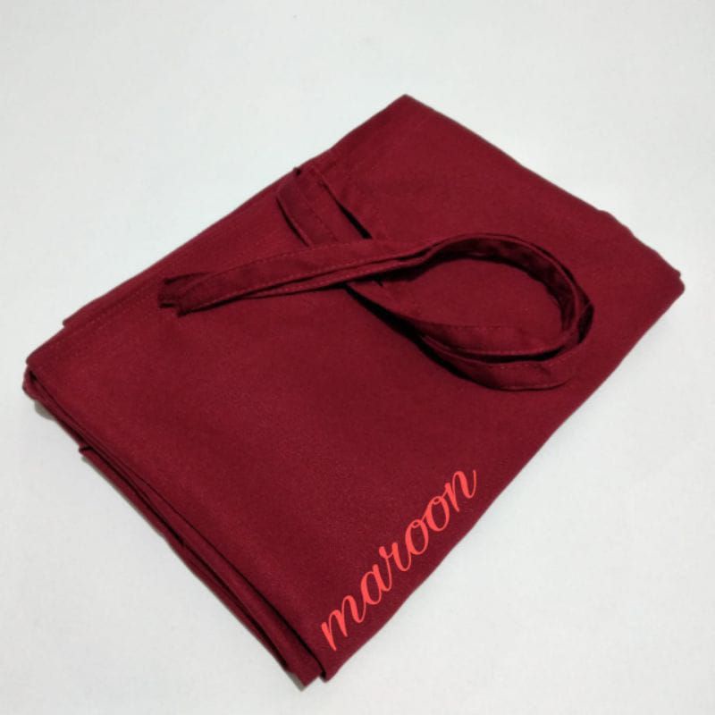 JILBAB BERGO CRINKLE AIRFLOW PREMIUM-Maroon