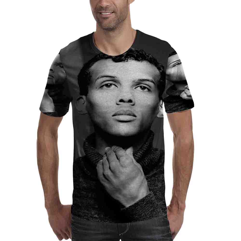 Stromae Tous Les Memes Kaos Fullprint Bahan Polyester