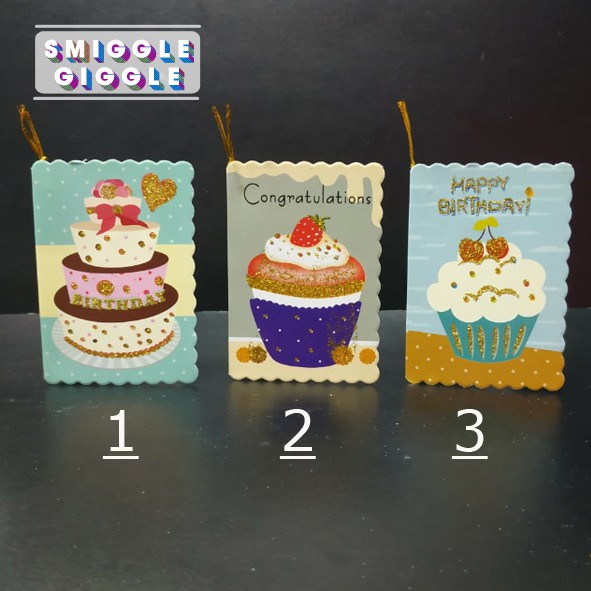 Kartu Ucapan Glitter / Greeting Card / Birthday Card 9th Part