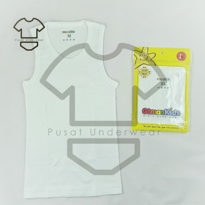Singlet Anak Gtman - Kaos Dalam Katun - Kaos Dalam Anak Singlet Anak Gt-Man Kids Polos | Kaos Dalam