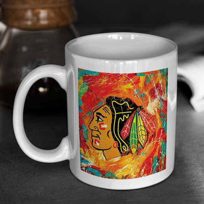 Chicago Blackhawks Logo Elliott From Mug Keramik