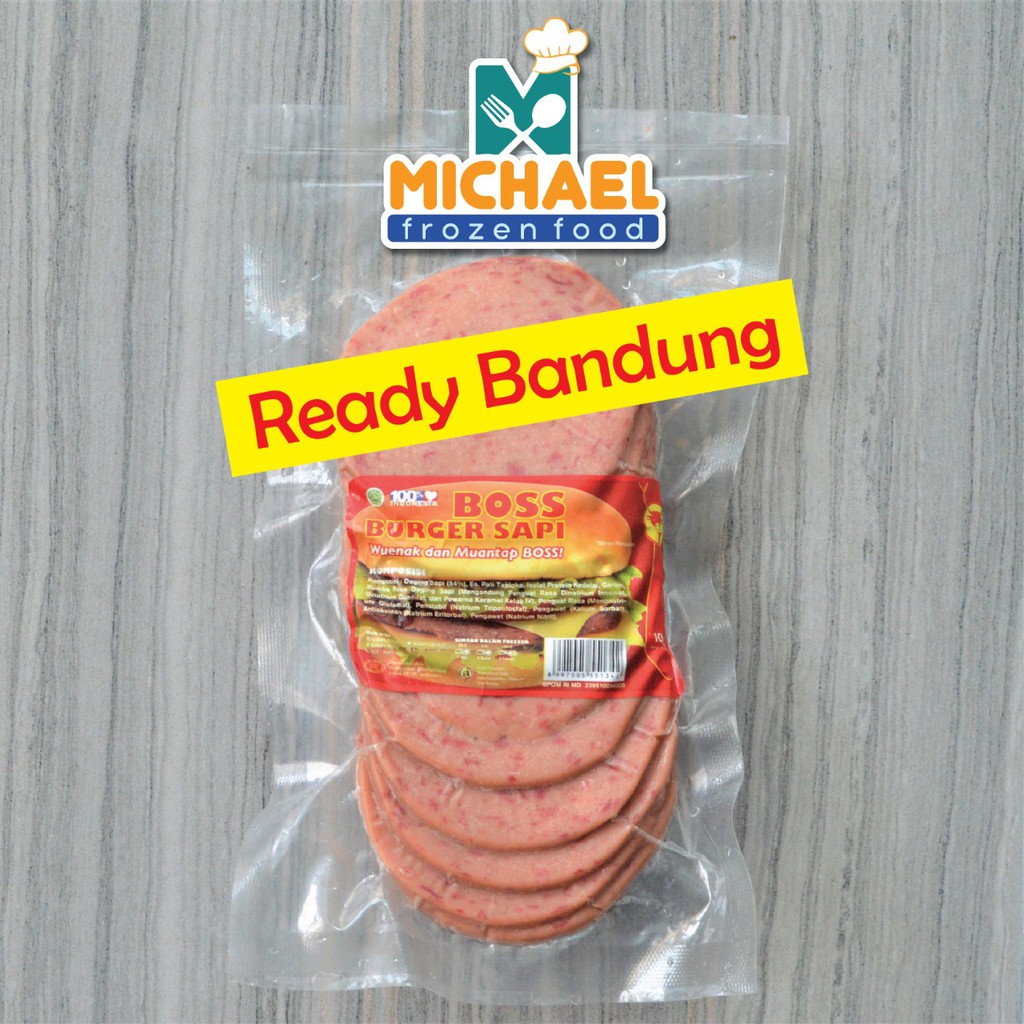 

Daging Burger sapi boss isi 10 280 gr