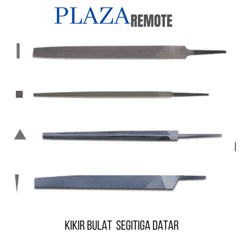 KIKIR GERGAJI BESI MODEL DATAR UKURAN  8 INCH