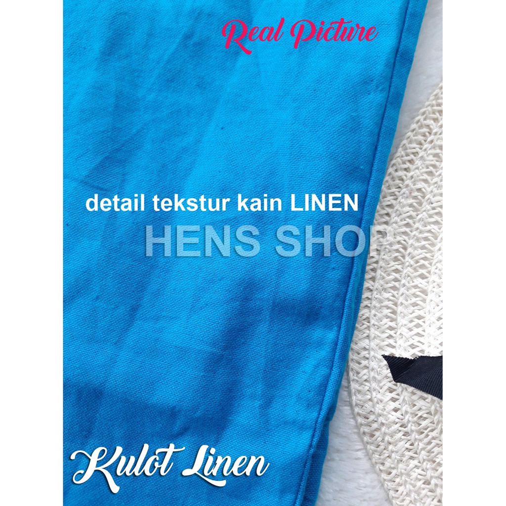 CELANA KULOT RAMI LINEN STANDART DAN JUMBO