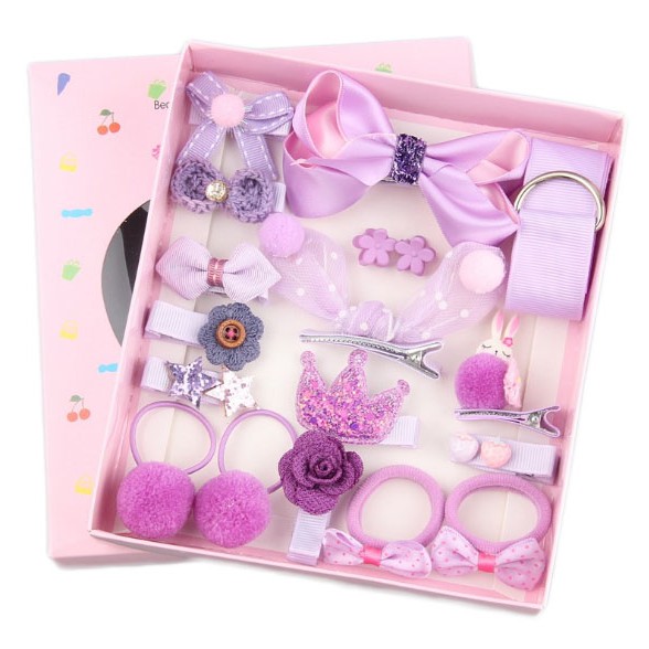 SAO - F521 Ikat Rambut 18 in 1 Fashion Wanita / Accesories Rambut Import / Jepit Rambut / Souvenir Aksesoris Rambut-2