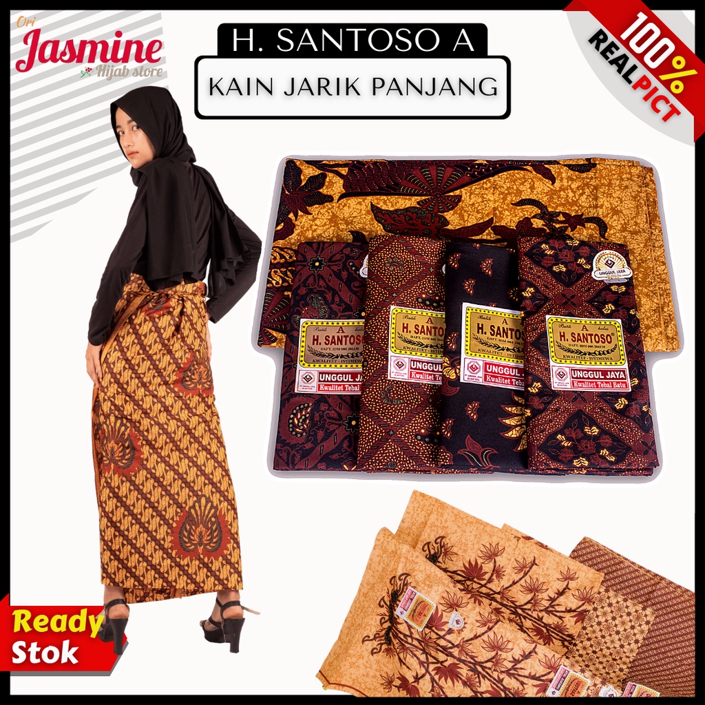 Kain batik meteran katun solo murah premium tulis jarik melahirkan batik katun halus SANTOSO A