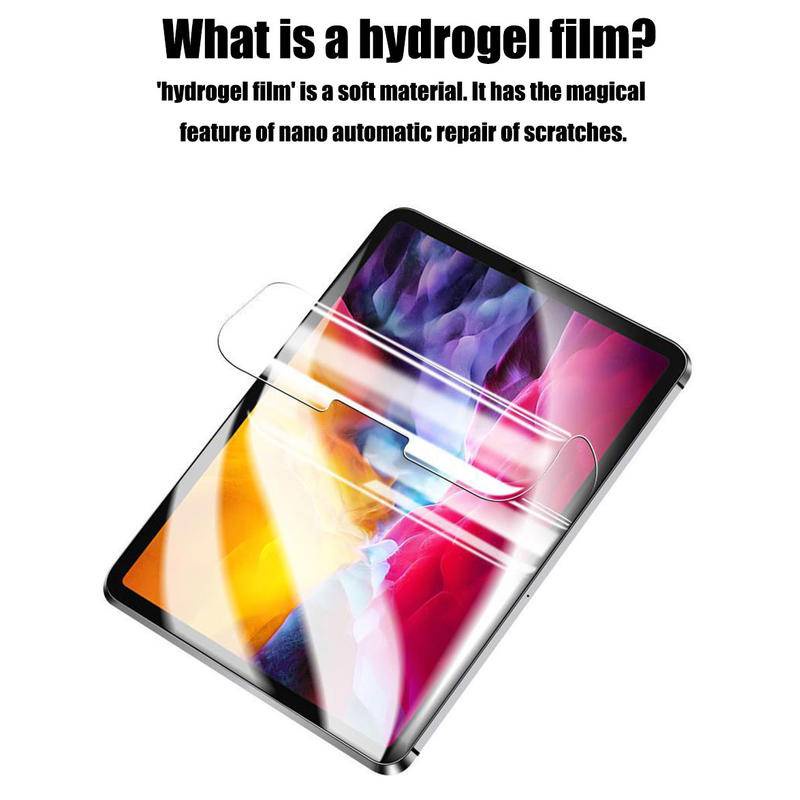 2-piece glass free hydrogel film shielding protector Matte for iPad 10.2 9.7 10. 5 10.9 11 New iPad 8 7 6 5 9 Air 4 3 2 Mini and Blueray for iPad 2020 2019 2018 2021