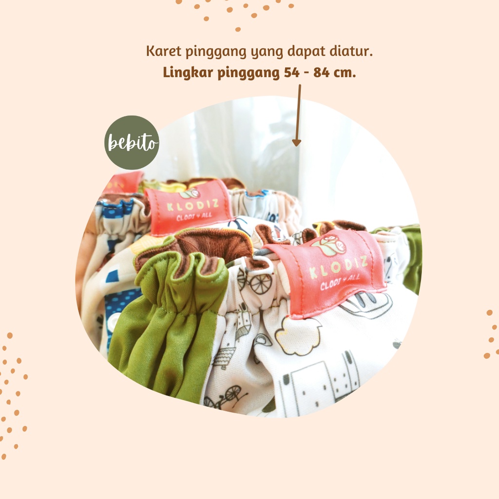 KLODIZ Maxipant Clodi Jumbo 16-32kg Popok Kain | BEBITO