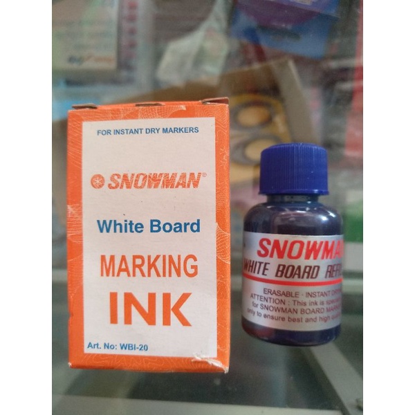 

Tinta Whiteboard snowman biru whiteboard marker bg-12 wbi-20 refill ink