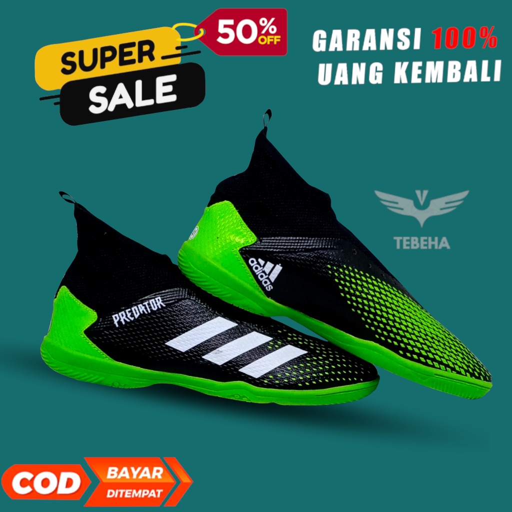 Sepatu Futsal Adidas Predator Hitam Hijau original spesial untuk anda awet dan kuat
