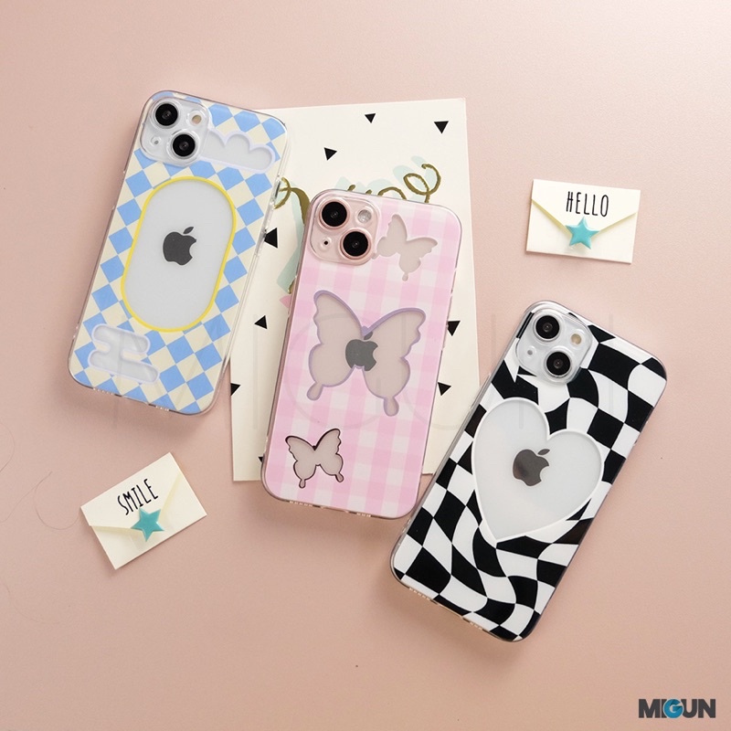 New! Mosaic Glossy Pattern Case - Softcase Fullcover for iPhone 7 8 SE2020 7+ 8+ X XS XR XSMAX 11 12 13 MINI PRO PROMAX