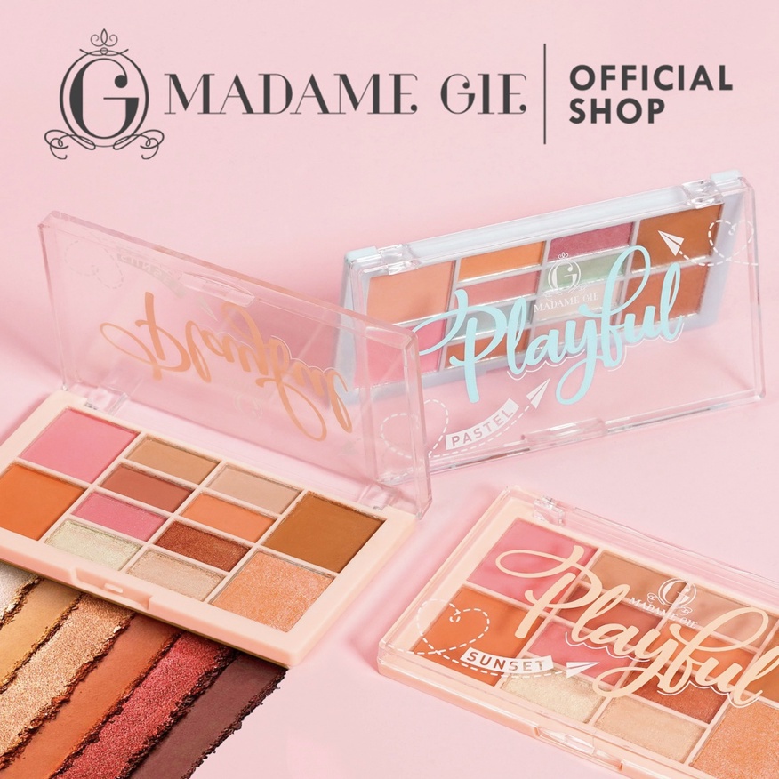 ❤️ MEMEY ❤️ MADAME GIE Playfull Face Palette | Eyeshadow Blush On Highlighter