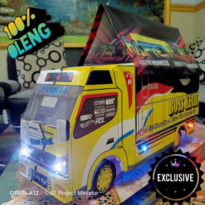 Miniatur Truk Oleng Bos Kecil Miniatur Truck Oleng