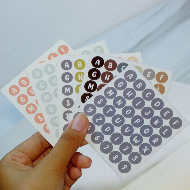 

Deco Stiker Huruf & Angka Dot Bulat - Mini Sticker