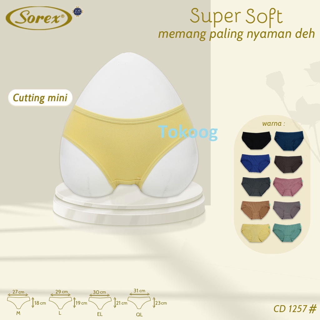 Celana Dalam Wanita Sorex Super soft 1257 / 1238 / 1239