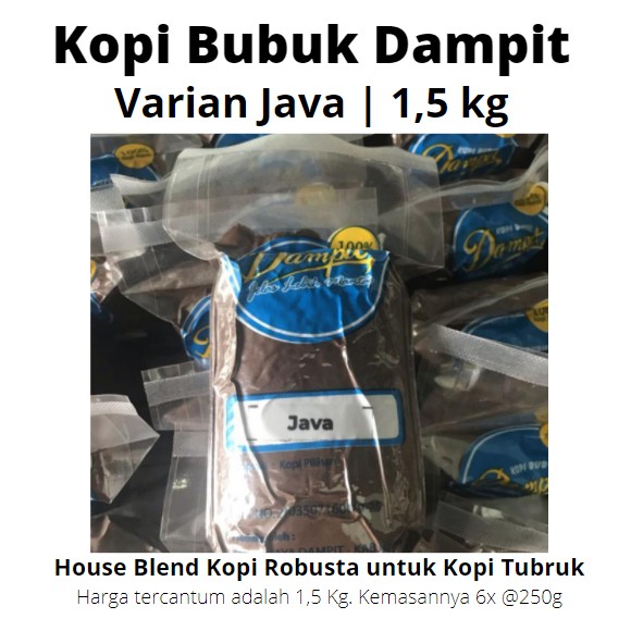 

Kopi Bubuk Merk Dampit Tipe Java [6x250g]