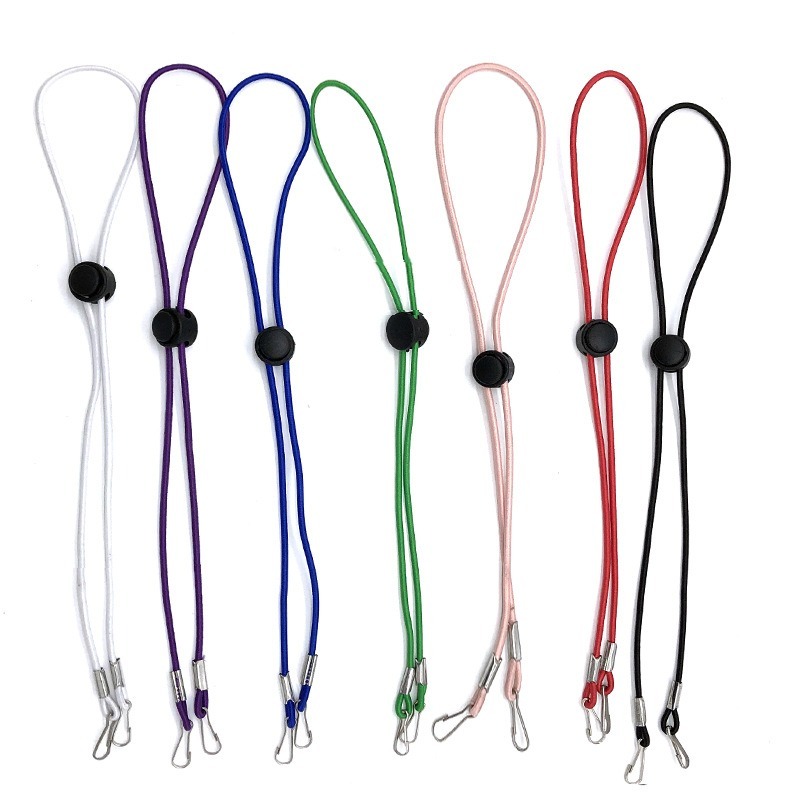 Magic789 Adjustable Buckle Hanging Lanyard for Mask Elastic Rope Anti-lost String Cord