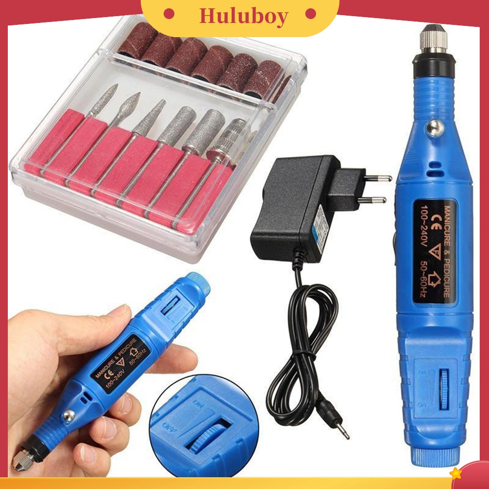 Huluboy Huluboy♡ Pen Bor Elektrik Mini Untuk Manicure / Nail Art