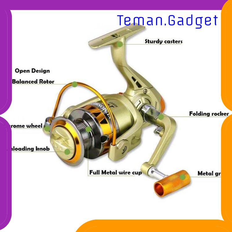 TG-IF188 YUMOSHI JF2000 REEL PANCING SPINNING 5.2:1 GEAR RATIO