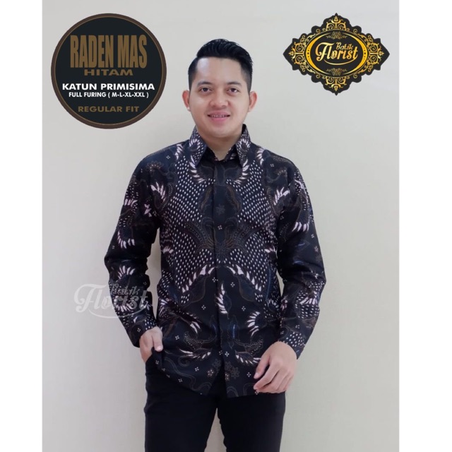 Batik Pria RADEN MAS Katun Cabut Full Furing Termurah