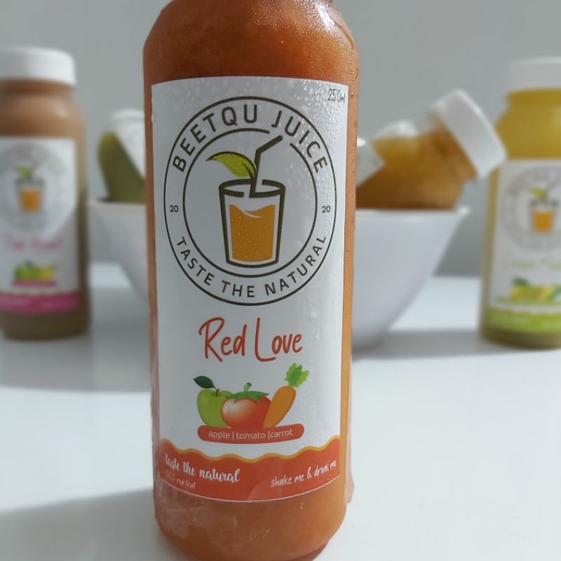 

Beetqu Red Love/juice tomat apel wortel/cold pressed juice-250ML