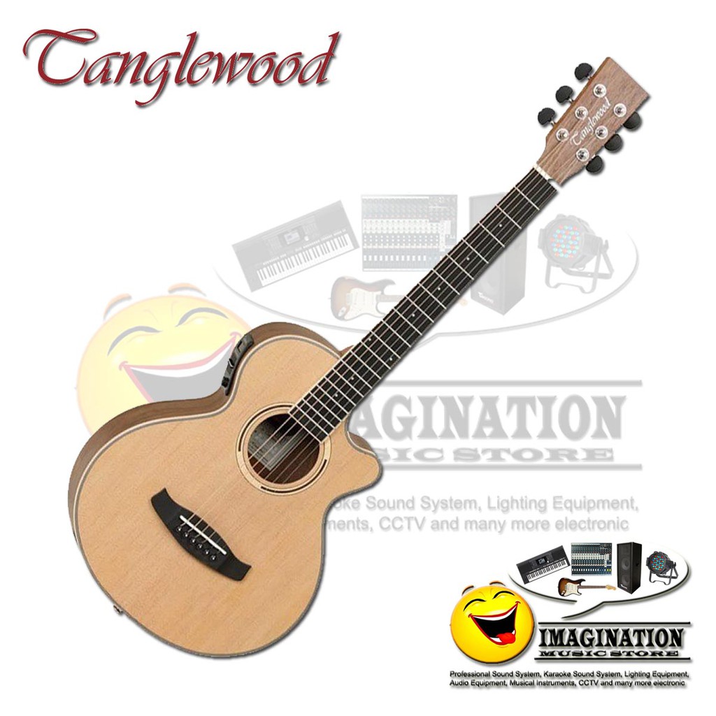 TANGLEWOOD DBT TCE BW TRAVEL SPR FOLK CUTAWAY SIZE