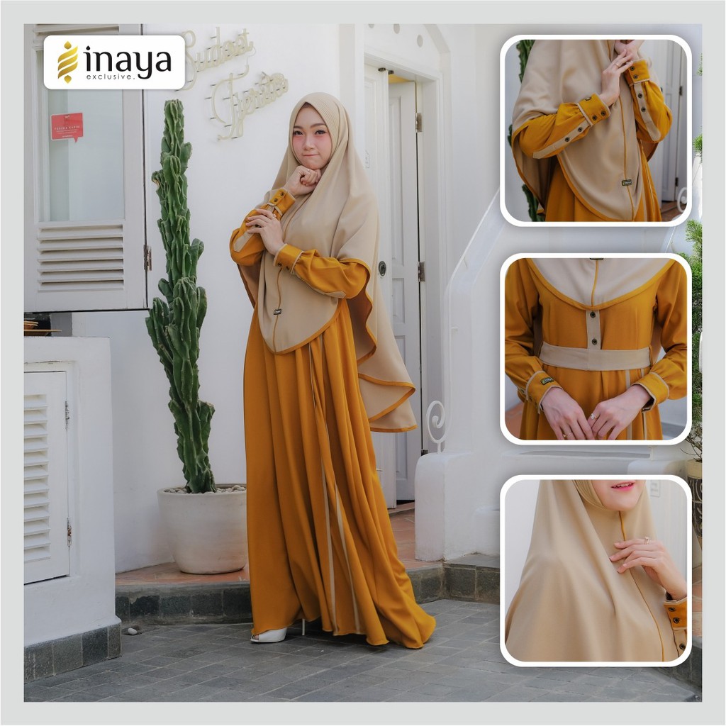 Baju Gamis Wanita Remaja Terbaru 2020 Inaya Lesy Syari Premium Terbaru Shopee Indonesia