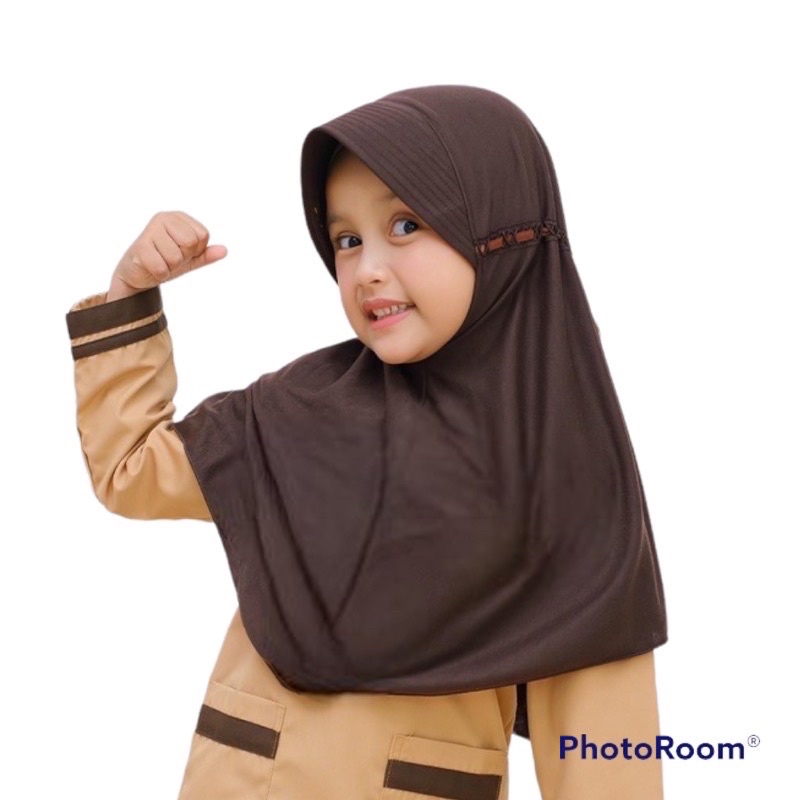 Hijab Anak Sekolah KAOS jilbab anak