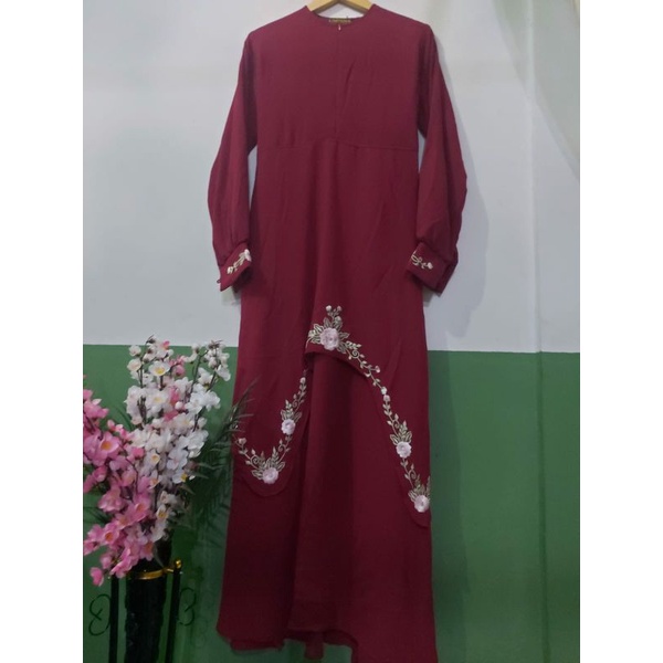 gamis bordir kajoli by ummina