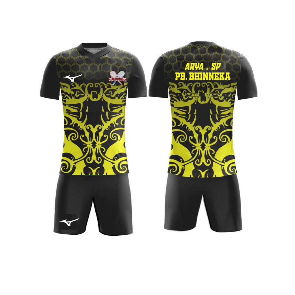 setelan Kaos Jersey jersy  badminton full print printing premium custom