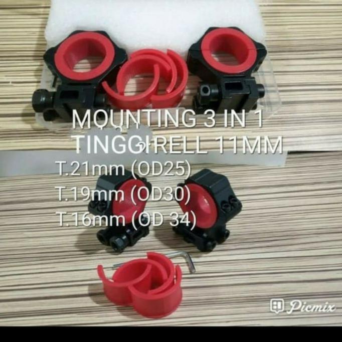Hemat Mounting Scope Double Baut Tinggi Discovery Rail 11Mm Sale