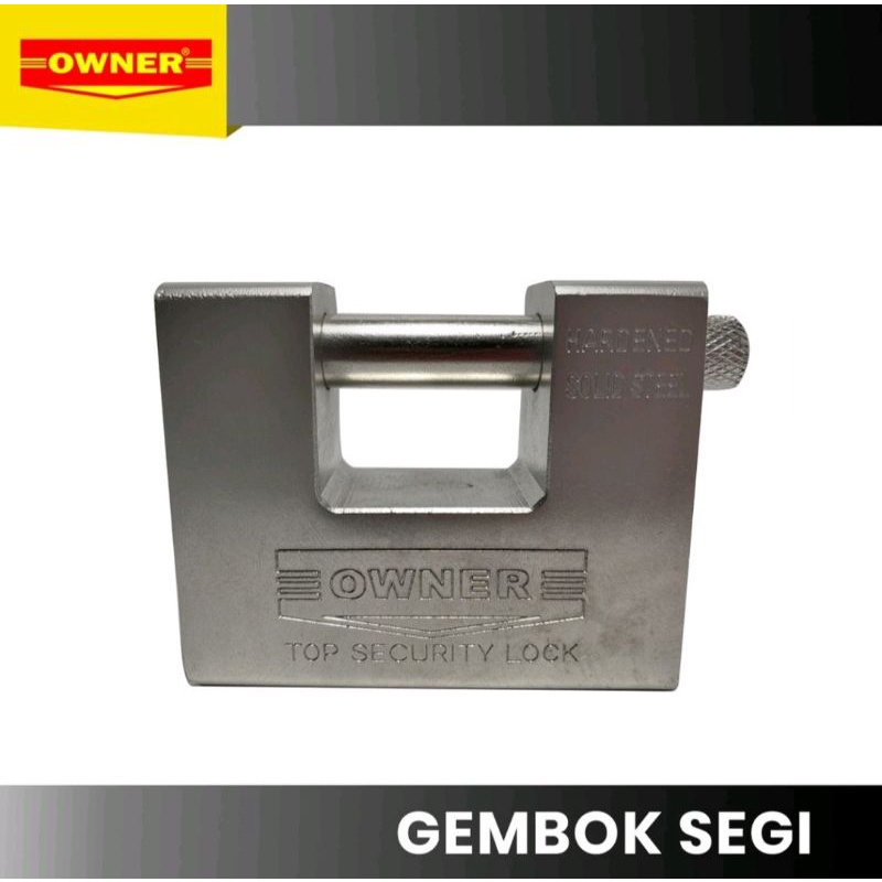 Gembok / Gembok Segi / Gembok Segi Owner / Gembok Pintu / Pengaman Rumah / Gembok Rumah / Pelindung