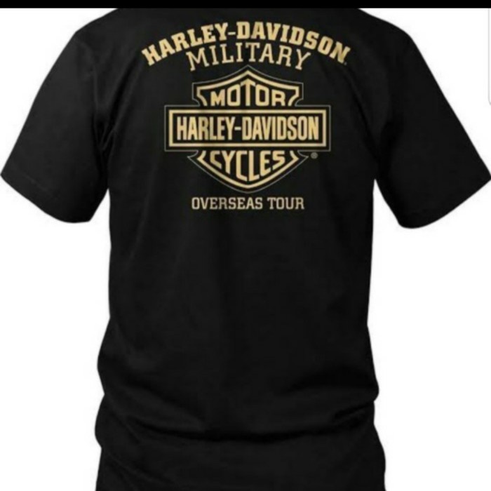 KAOS BAJU HARLEY DAVIDSON MILITARY PRIA WANITA KAOS ANAK MOTOR