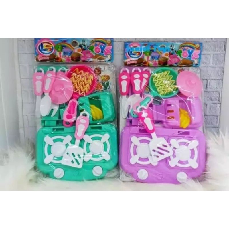 Miniatur Alat Masak LM 1 - HAPPY CHEF COOKING,Mainan Anak Perempuan Masak Masakan ,Kitchen set Lengk