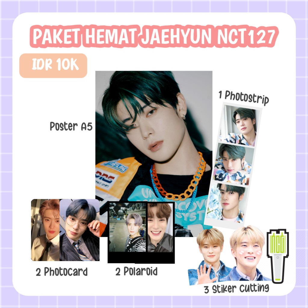 FANKIT/PAKET HEMAT KPOP JAEHYUN NCT127 POSTER PHOTOSTRIP POLAROID PHOTOCARD STIKER CUTTING