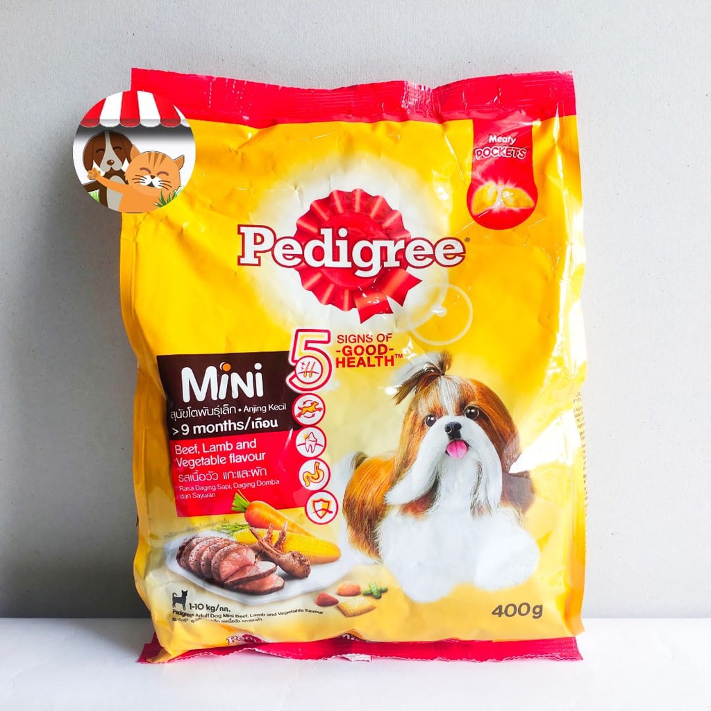 PEDIGREE Mini Makanan Anjing Ras Mini Rasa Beef 400gr - Small Breed