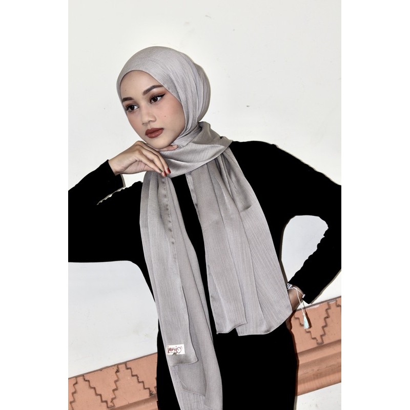 Mecca Silk (Textured Silk Chiffon) GRATIS POUCH-Slate
